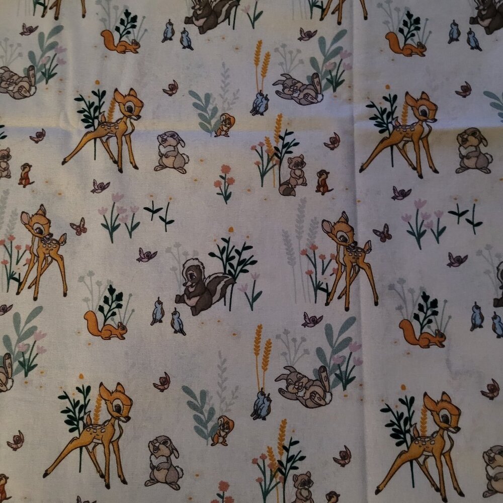 1 Yard of Baby Disney Bambi, Thumper & Flower the Skunk